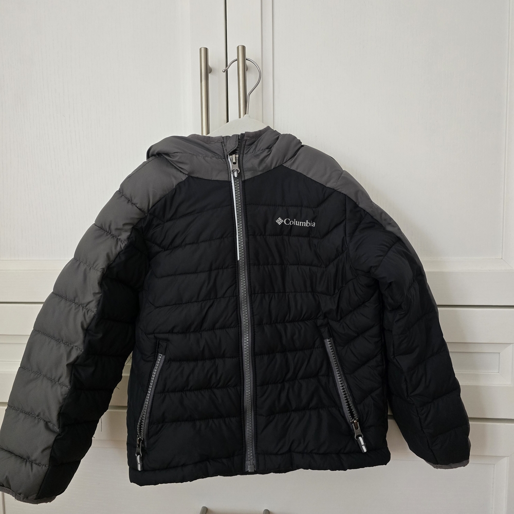 Columbia Kids Black and Gray Puffer Jacket